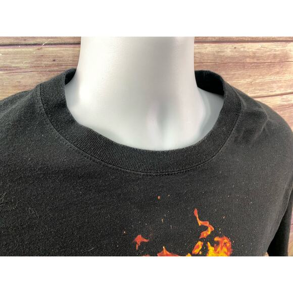 Vintage Y2K Appalachian State Mountaineers T Shirt Mens Sz L NCAA Fire Rare! - Picture 7 of 8